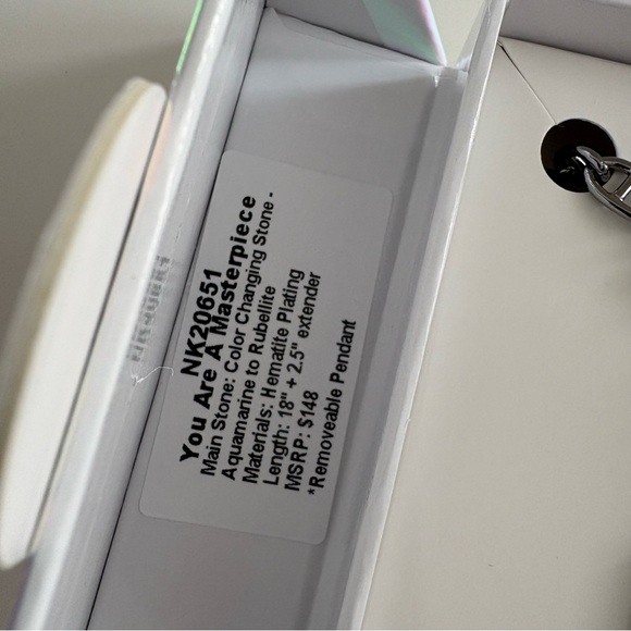 Bomb Party MHA25 Necklace in YOU ARE A MASTERPIECE NK20651 Aquamarine-Rubellite - Picture 5 of 5